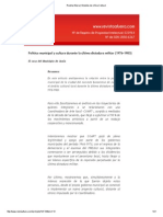 Zapata Mariangeles - Política Municipal y Cultural Durante La Última Dictadura PDF