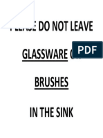 Dishes Sink Care Tips Avoid Leaving Glass Brushes