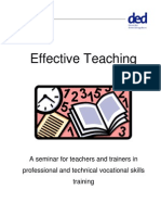 Effective Teaching Handout