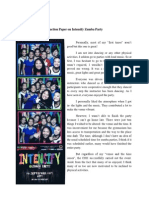 Reaction Paper On Intensify Zumba Party: Maria Angelou D. Cantal 2014-25188 Pe2 Ad