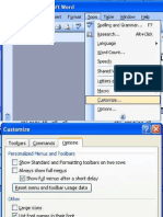 Microsoft Word 2003 Shortkey