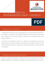 Introducción A La Programación Lineal