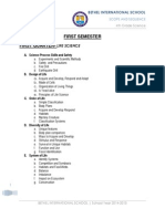 4th Grade Science Scope and Sequence