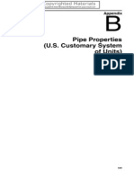 Pipe Properties (U.S. Customary System of Units) : Appendix