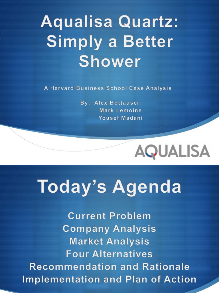 Aqualisa quartz case study ppt image