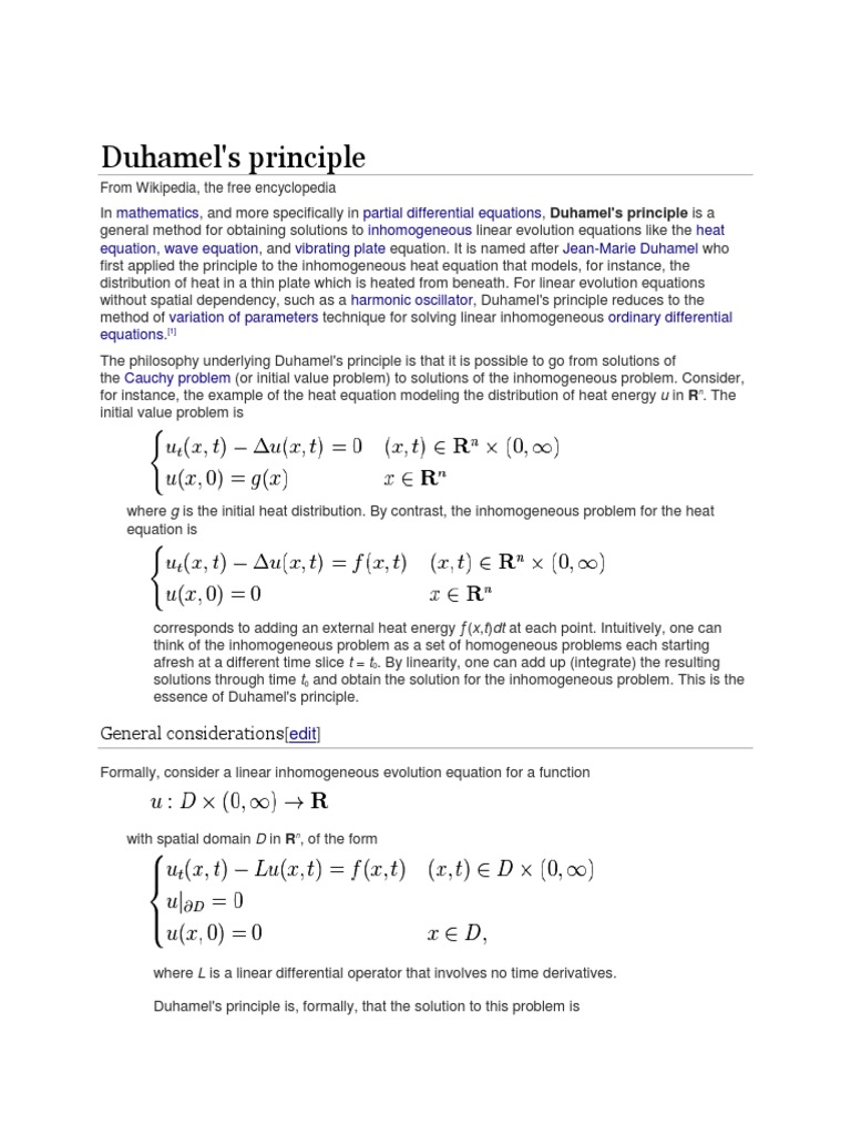 Duhamel's Principle Logic Gate Cmos