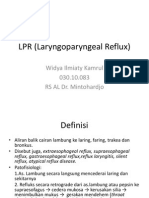 LPR (Laryngoparyngeal Reflux)