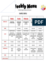 FHCC Menu Sample