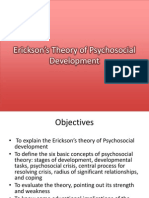 Erickson's Theory of Psychosocial Development