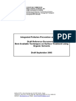 Integrated Pollution Prevention and Control Draft Reference Document On Best Available Techniques On Surface Treatment Using Organic Solvents