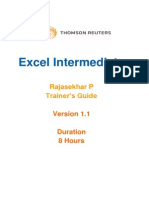 Excel Intermediate Trainer - Guide