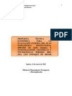 Plan 10015 Propuesta Técnica - Económica para La Evaluación Externa Del Plan Estratégico Institucional 2009-2018 2013 PDF