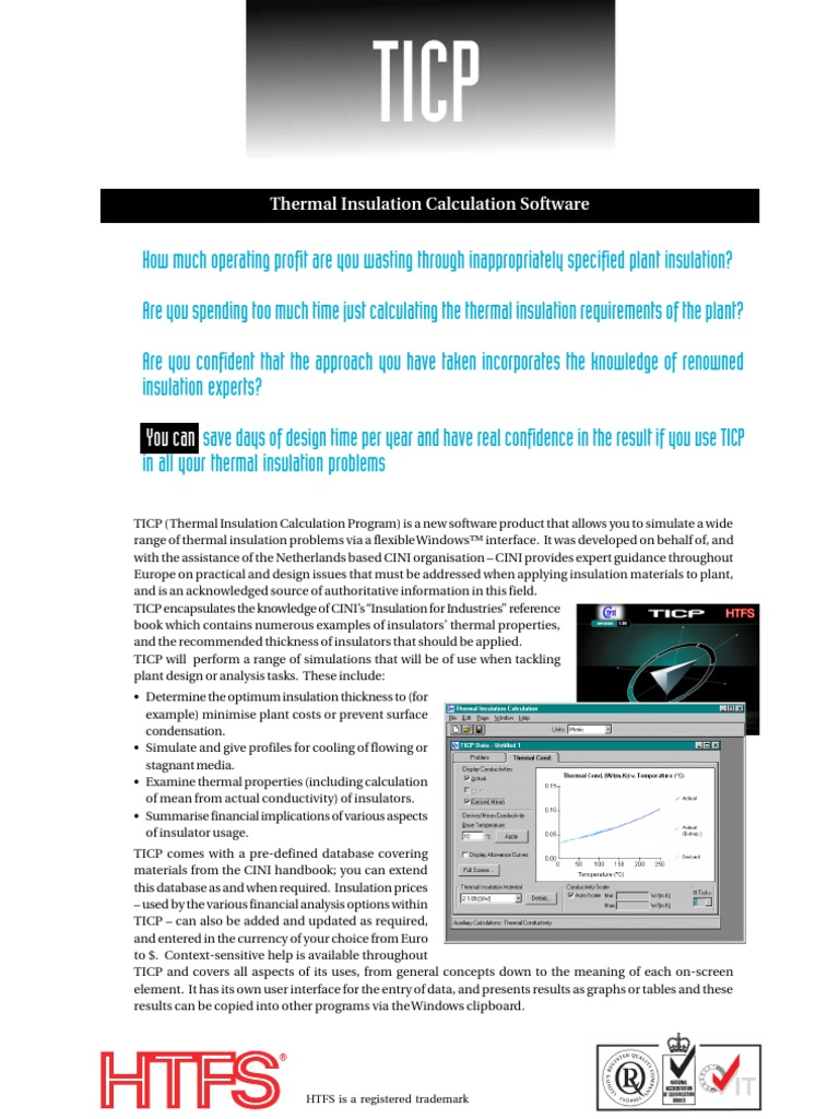 Thermal Insulation Calculation Software | PDF | Thermal Insulation ...