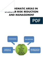 Four Thematic Areas in Disaster Risk Reduction and