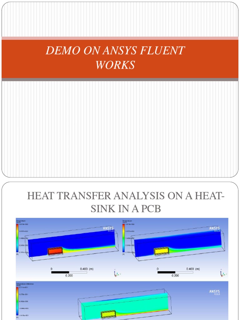 Heat Transfer & Flow Analysis in ANSYS | PDF