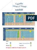 Calendar 20142015 Cursuri Si Vacante A Fonoca PDF