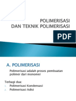 Polimerisasi Dan Teknik Polimerisasi