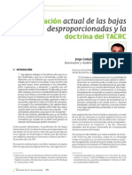 La regulacion actual de las bajas desproporcionadas y la doctrina del TACRC.pdf