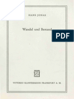 (Hans Jonas) Wandel Und Bestand. Vom Grunde Der Ve PDF