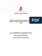 Le Contrôle de La Garde À Vue PDF