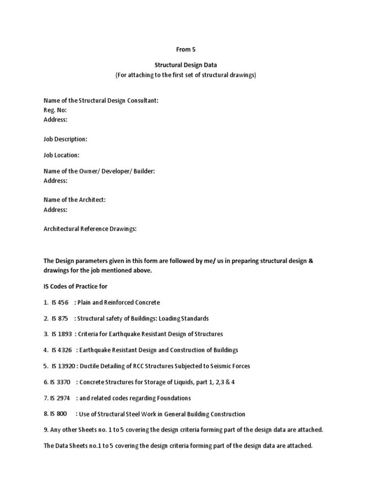 Structural Design Data | PDF | Technology & Engineering