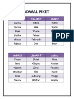 Jadwal pIKET