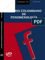 Anuario Colombiano de Fenomenología Vol VII
