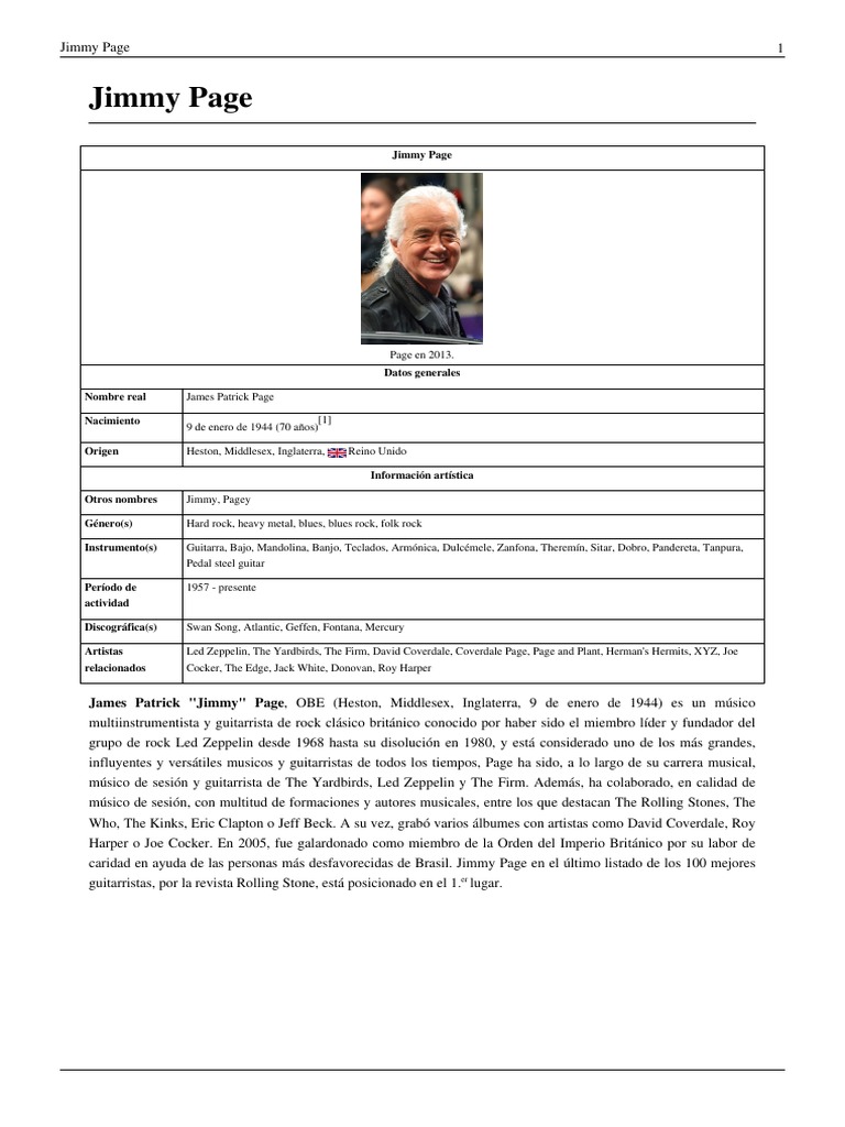 Jimmy Page PDF | PDF | Jimmy Page | Led Zeppelin