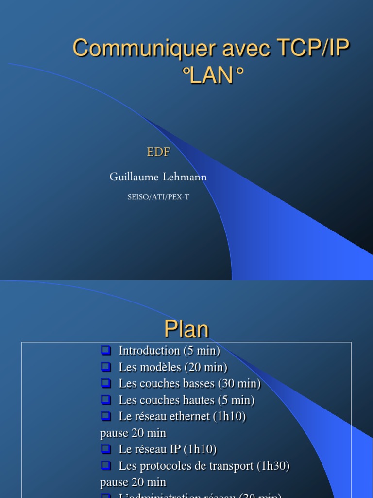 Cours TCP IP | PDF | Protocole de contrôle de transmission | Adresse IP