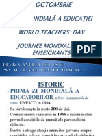5 octombrie - Ziua Educatiei