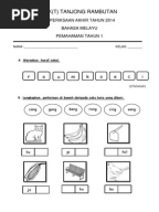 Soalan ujian Bahasa Melayu prasekolah