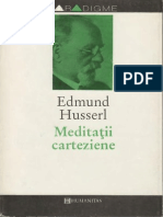 Edmund Husserl - Meditatii Carteziene