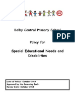 Special Educational Needs and Disabilities