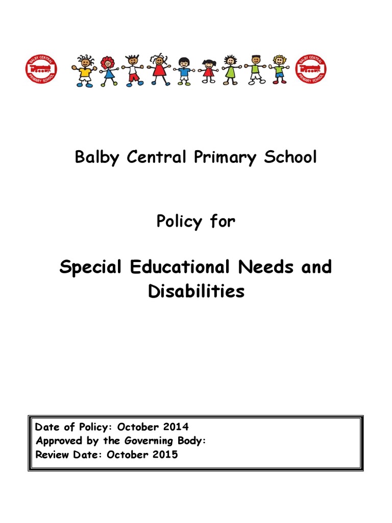 Special Educational Needs and Disabilities | PDF | Special Education ...