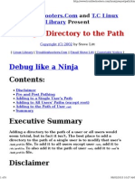 Adding A Directory To The Path