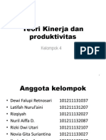 Teori Kinerja Dan Produktivitas BUILD