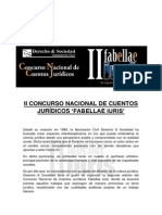 Bases Del II Concurso Nacional de Cuentos Jurídicos 'Fabellae Iuris'