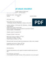 Call Sheet Checklist