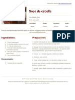 Sabores en Linea - Sopa de Cebolla - 2013-03-26 PDF