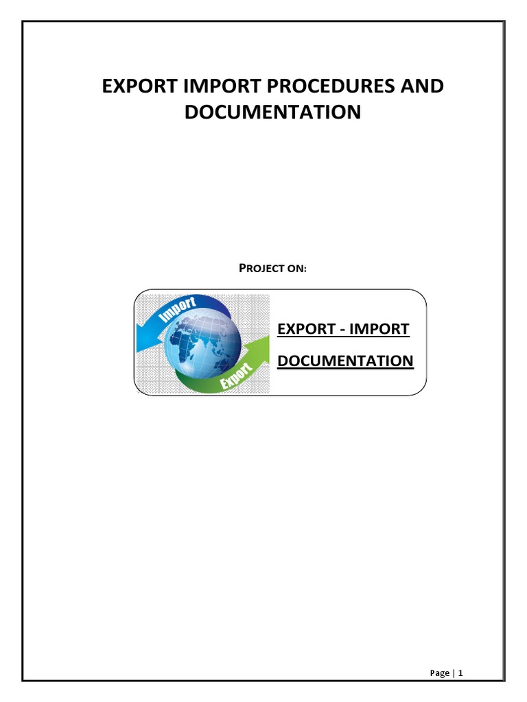 Export Import Documentation | PDF | Bill Of Lading | Cargo