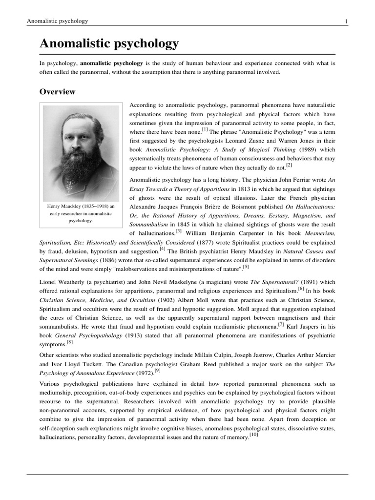 Understanding Anomalistic Psychology | PDF | Mediumship | Paranormal