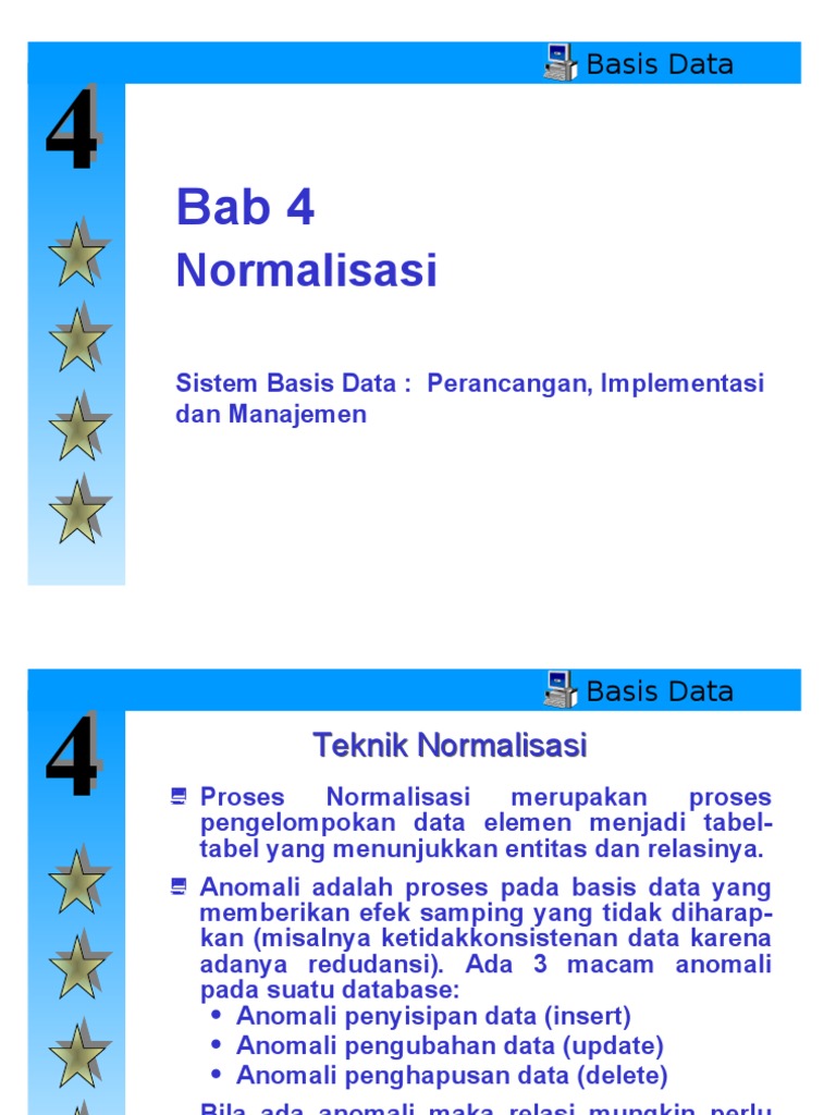 Teknik Normalisasi Basis Data | PDF