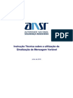 Instrução Técnica sobre a utilização da Sinalização de Mensagem Variável (SMV