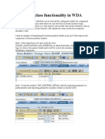 Assistance Class Functionality in WDA