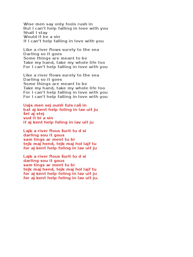 Wise Men Say Only Fools Rush in PDF