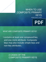 When To Use Composite Primary Keys