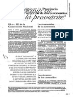 4.5 El Municipio en Las Provincias, Conflictos de Dos Autonomias. Rosatti PDF