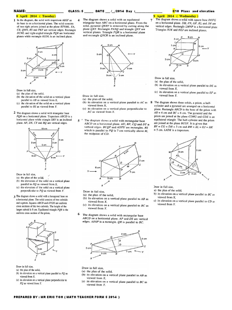 Math Plans and Elevation Notes | PDF