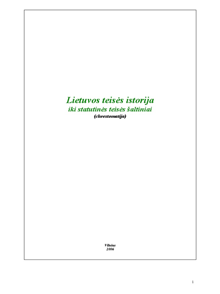 Ikistatutines Teises Saltiniai | PDF