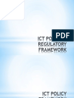 ICT Policy & Regulatory Framework
